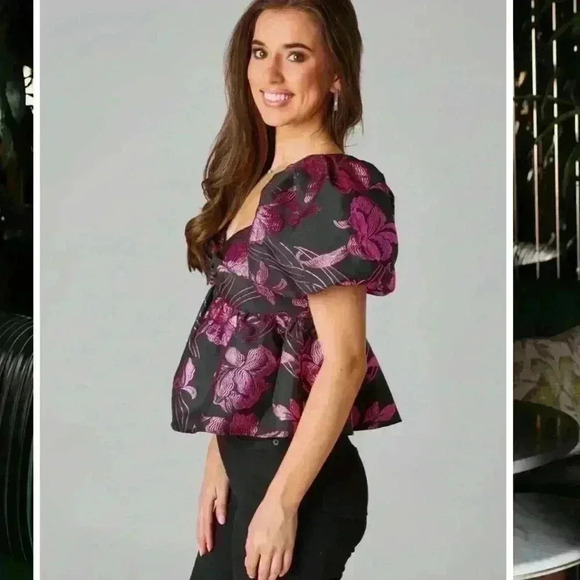 💕NWT💕Buddy Love Blakely Peplum top - Picture 2 of 4
